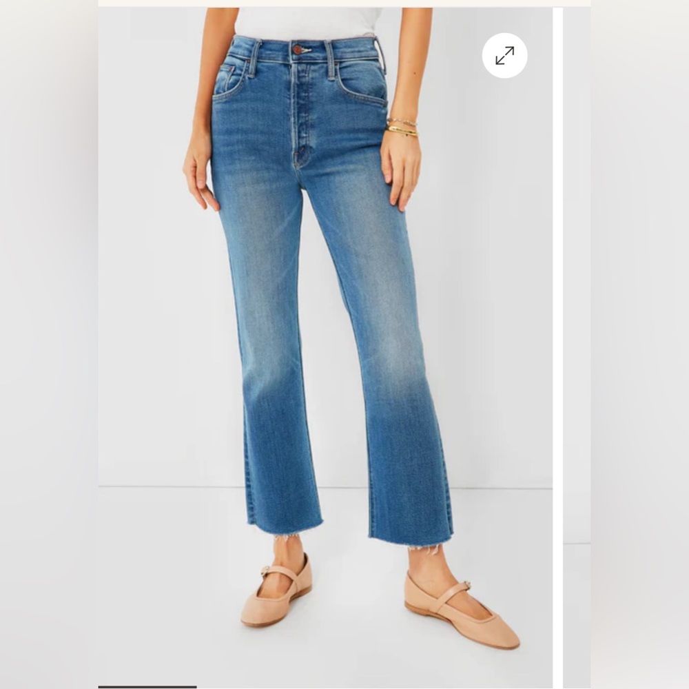 Mother The Tripper Ankle Fray Jeans in Layover size 25